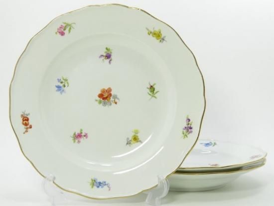 販売人気商品 マイセン Meissen 1780-90年頃 ダリヤの花図 ディナー