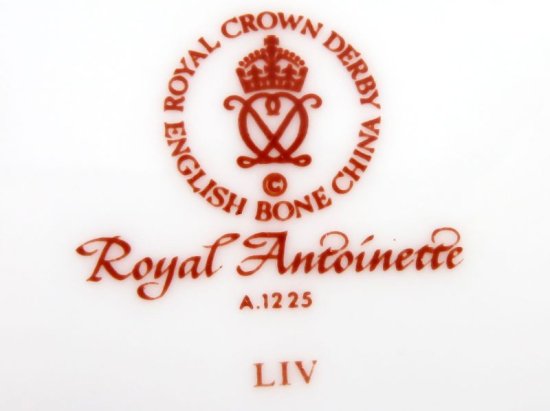 ロイヤルクラウンダービー プレート□ロイヤルアントワネット デザート プレート 皿 5枚 Royal Crown Derby 2 - アンティーク  ヴィンテージの高級クリスタル 陶磁器｜グラスクラシック