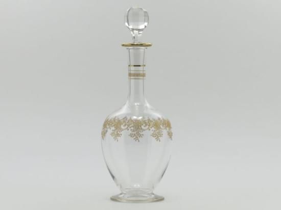 オールド・バカラ 1900年頃金彩デカンタ20.5cm 星型 ステラ デキャンタ