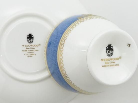 ウェッジウッド カップ＆ソーサー■コロンビア パウダーブルー コーヒーC＆S 1客 WEDGWOOD 1級品 4 - アンティーク  ヴィンテージの高級クリスタル 陶磁器｜グラスクラシック