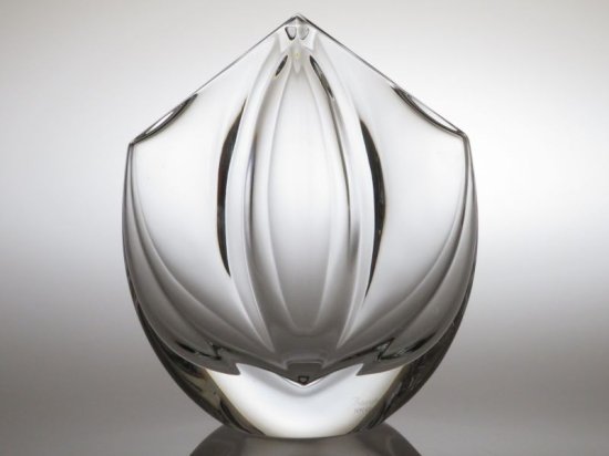 バカラ 花瓶 ○ ジベルニー ベース ヴェース 17.5cm クリスタル