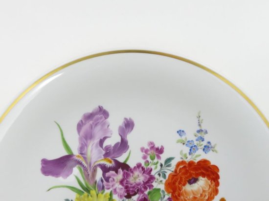 マイセン プレート□ベーシックフラワー ブーケ 六つ花 飾り皿 