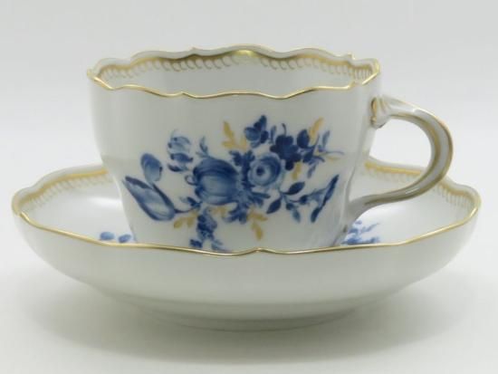 マイセン Meissen 青い花 4客セット - 食器