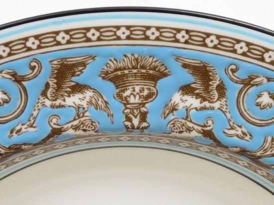 【】フロレンティーン　コバルト　スープ皿　6枚　20cm ウェッジウッド プレート□フロレンティーン ターコイズ スープ