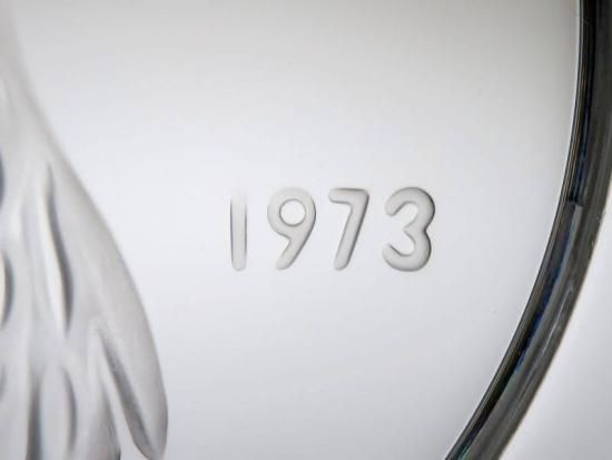 ラリック プレート ○ イヤー プレート 21.5cm クリスタル 皿 カケス