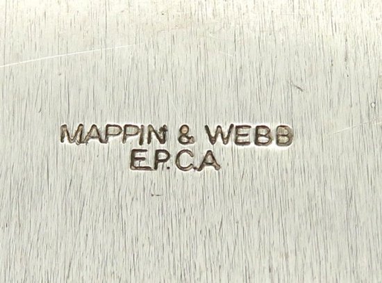 マッピン＆ウェッブ トレイ ○ オーバル シルバートレー 20.5cm EPCA 銀 マッピンプレート Mappin & Webb - アンティーク  ヴィンテージの高級クリスタル 陶磁器｜グラスクラシック