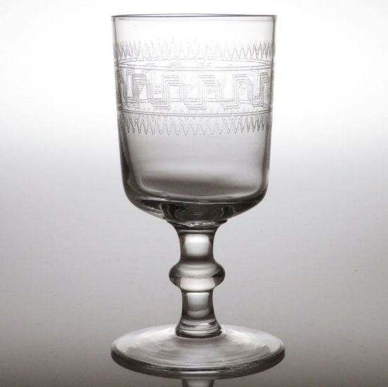 オールド バカラ グラス ● ギリシャ ワイン グラス 11cm エッチング アンティーク Greek - アンティーク ヴィンテージの高級クリスタル  陶磁器｜グラスクラシック