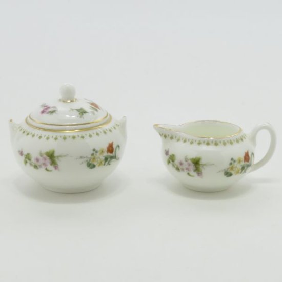 ウェッジウッド ミニチュア□ミラベル ミニチュアセット 6点セット インテリア 飾り 小花 WEDGWOOD 1級品 - アンティーク  ヴィンテージの高級クリスタル 陶磁器｜グラスクラシック