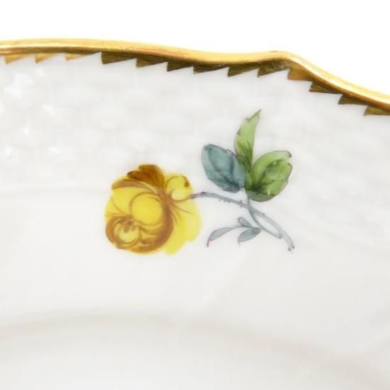 美品✨レア✨ロイヤルコペンハーゲン　サクソンフラワー 透かし プレート 皿 花 ロイヤルコペンハーゲン プレート□サクソンフラワー リッチ