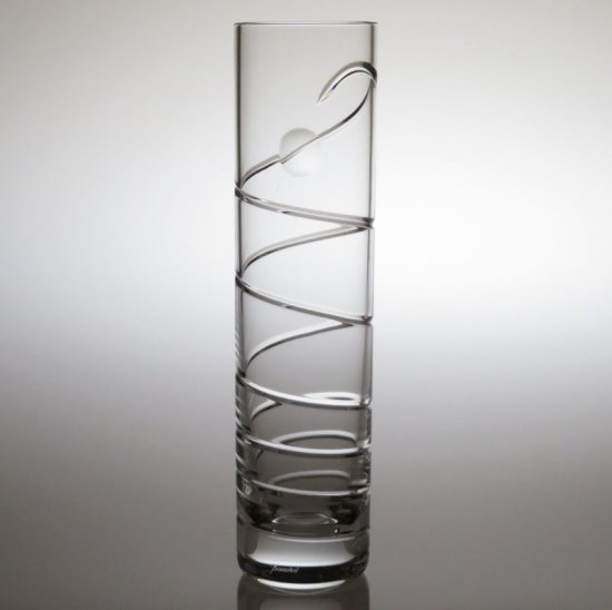 バカラ 花瓶 ○ オルグ スパイラル フラワー ベース ヴェース 20cm 