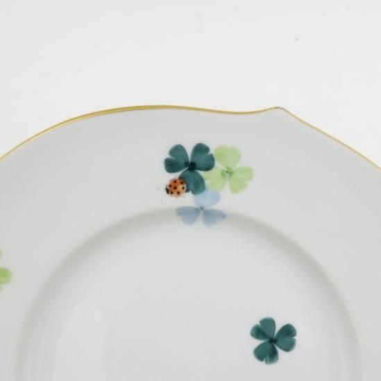 古マイセン】トレイ 大角皿／サーヴィス ディスプレイ「ブーケと昆虫