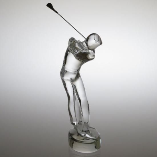 バカラ★クリスタルガラス　ゴルフ　オブジェ バカラ☆クリスタルガラス ゴルフ オブジェ バカラ☆クリスタルガラス