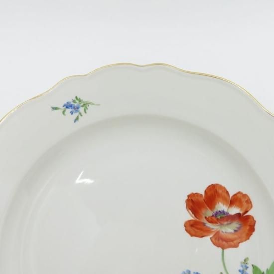 【セール】福袋/福箱ファッション通販 マイセン プレート□ベーシックフラワー ブーケ 三つ花 マイセン