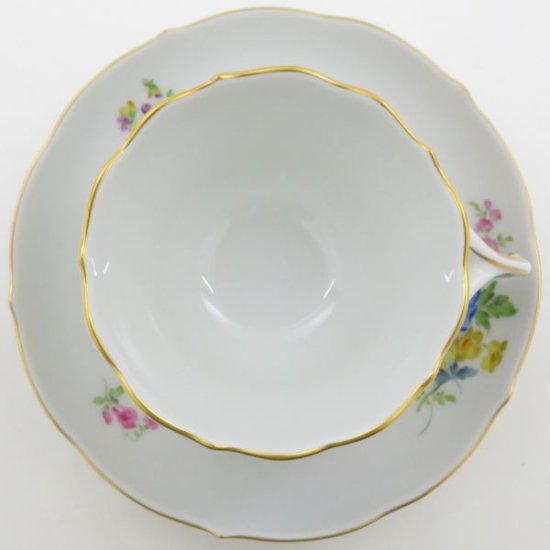 マイセン カップ&ソーサー□ベーシックフラワー ブーケ 五つ花 C&S 洋食器 1客 Meissen 1級品 2 - アンティーク  ヴィンテージの高級クリスタル 陶磁器｜グラスクラシック