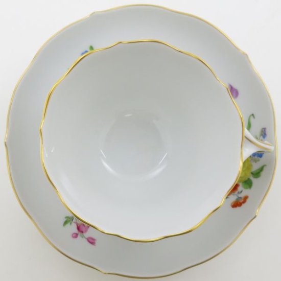 マイセン カップ&ソーサー□ベーシックフラワー ブーケ 五つ花 C&S 洋食器 1客 Meissen 1級品 4 - アンティーク  ヴィンテージの高級クリスタル 陶磁器｜グラスクラシック