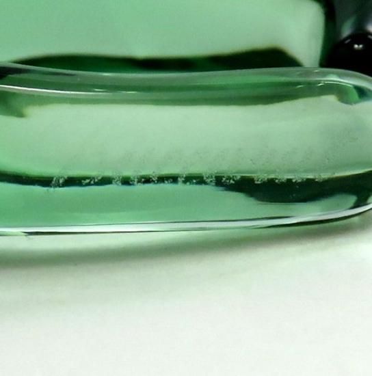 Auth Baccarat Earrings Hortensia Crystal Glass Flower Hook