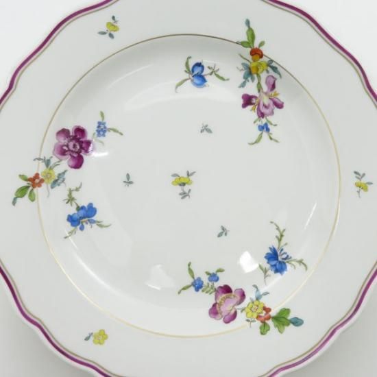 glance　マイセン フラワーブーケ 昆虫 プレート 5枚 25cm 皿 glance様専用 マイセン フラワーブーケ 昆虫 プレート 5枚 25cm