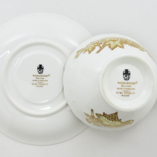 ウェッジウッド カップ＆ソーサー□トンキンルビー C&S 1客 WEDGWOOD 1級品 希少 1 - アンティーク ヴィンテージの高級クリスタル  陶磁器｜グラスクラシック