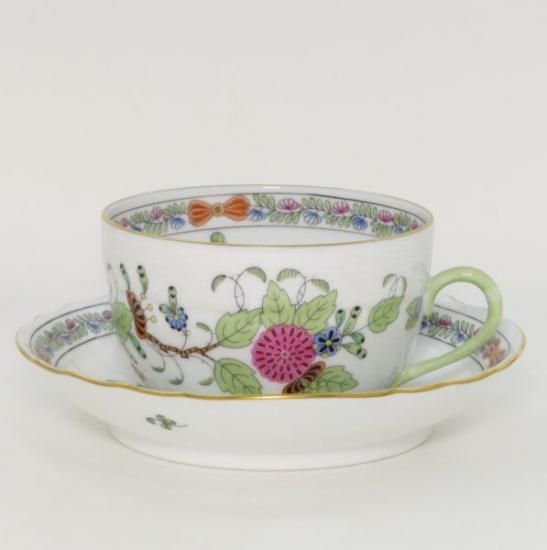 値下！【美品】HEREND インドの華　C&S ヘレンド カップ＆ソーサー□インドの華 マルチカラー C&S 洋食