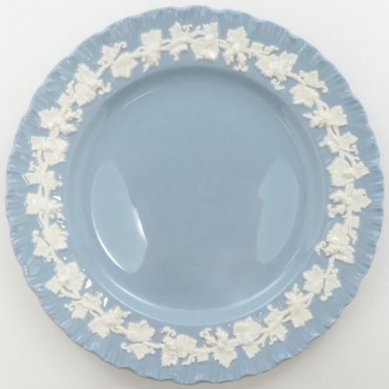 ウェッジウッド プレート□クイーンズウェア クリームonラベンダー