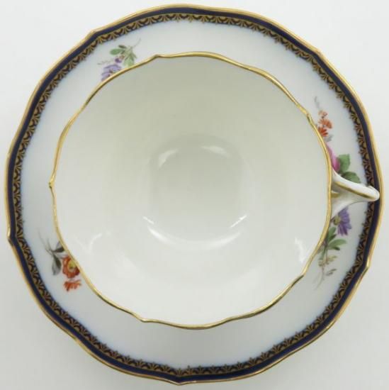 MEISSEN - マイセン Aカンテ 6つ マイセン カップ&ソーサー□Aカンテ 六つ花 C&S 洋食器 1客 金彩