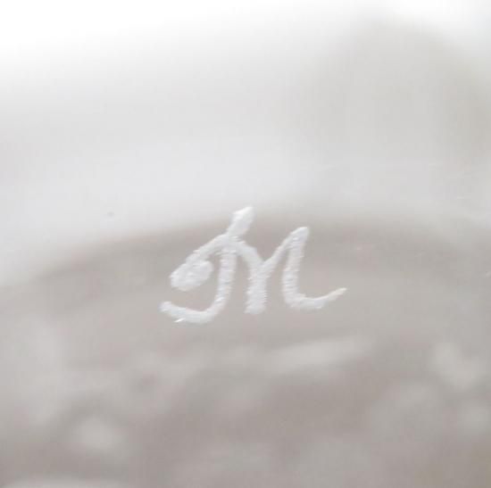 マイセンクリスタル グラス ○ フラワー エングレーヴィング ロック