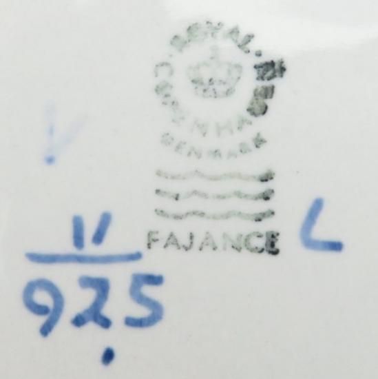 ロイヤルコペンハーゲン プレート□トランクェーバー ブルー Royal