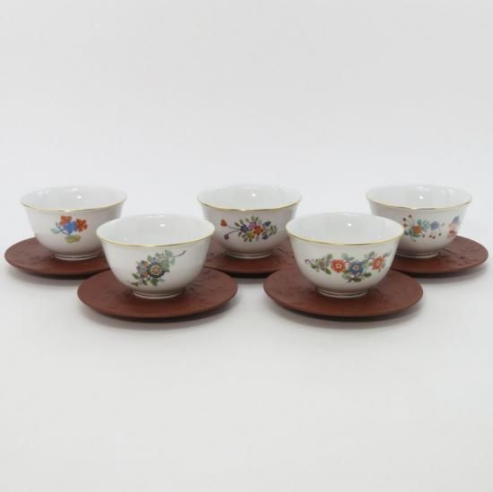 マイセン 茶器セット□シノワズリ 柿右衛門様式 花文絵図 C&S