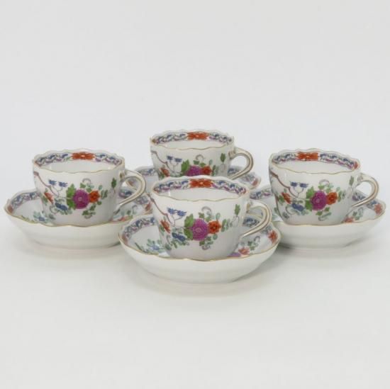 MEISSEN - マイセン シノワズリ 柿右衛門シリーズ マイセン カップ＆ソーサー□シノワズリ 柿右衛門様式 花文絵図