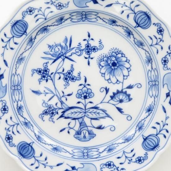 アンティーク　マイセン　ブルーオニオン　25センチ　プレート マイセン プレート□ブルーオニオン サラダプレート 17.5cm 皿