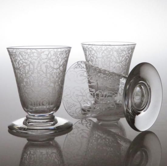 アンティークバカラ　1927年~1970年「MICHELANGELO」刻印無 バカラ グラス ○ ミケランジェロ リキュール グラス