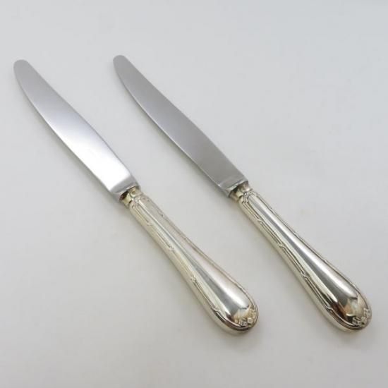 /良品/クリストフル　リュバン　ナイフ　4本　リボン　シルバーコーティング 良品/クリストフルリュバンナイフ4本リボンシルバーコーティング