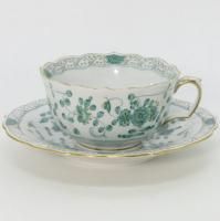 マイセン プレート グリーンヴァイン 葡萄の葉 5枚 Meissen 未使用 マイセン プレート グリーンヴァイン 葡萄の葉 5枚 Meissen 未