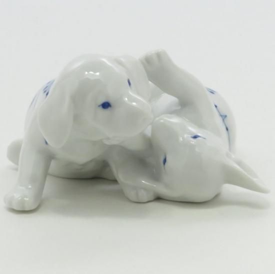 ロイヤルコペンハーゲン フィギュリン□ブルーパルメッテ イヌ 犬