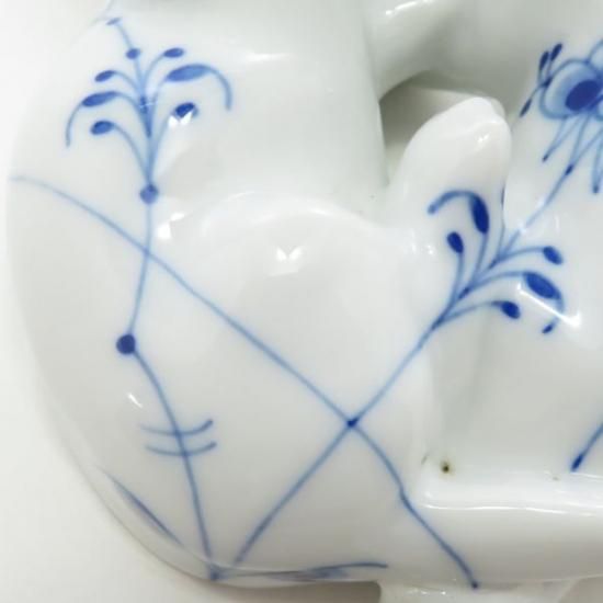 ロイヤルコペンハーゲン フィギュリン□ブルーパルメッテ イヌ 犬