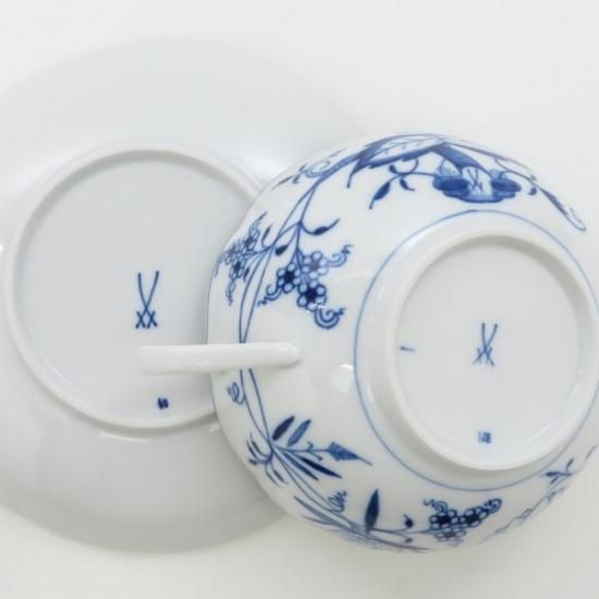 Meissen マイセン ブルーオニオン　カップ＆ソーサー 1客 マイセン カップ＆ソーサー□ブルーオニオン スープC&S 洋食器 1