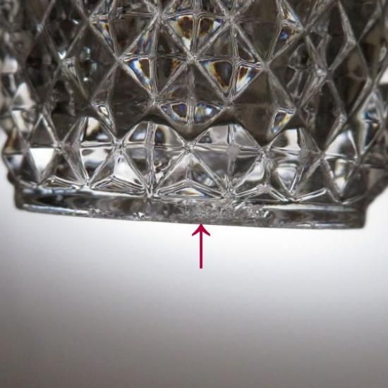 オールド バカラ グラス ○ ダイヤモンドビゾー ショット グラス