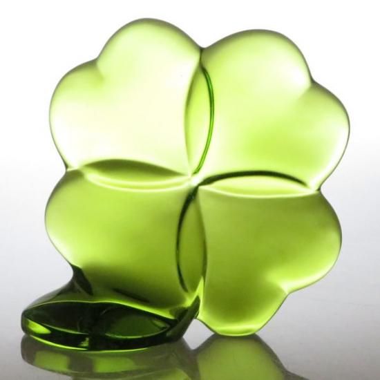 バカラ・幸運の四葉のクローバーのオーナメント 美品クリスタルガラス バカラ・幸運の四葉のクローバーのオーナメント 美品クリスタル