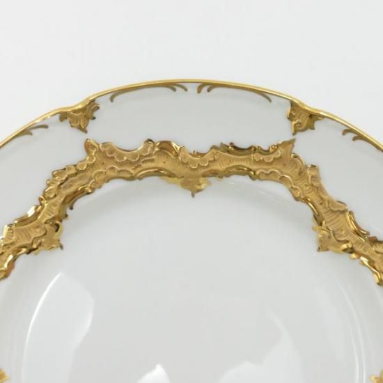 マイセン プレート□Bフォーム グランツゴールド プレート 直径 19cm