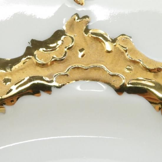 マイセン プレート□Bフォーム グランツゴールド プレート 直径 19cm
