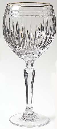 ウォーターフォード ハノーバー ゴールド バルーン型ワイングラス - アンティーク ヴィンテージの高級クリスタル 陶磁器｜グラスクラシック