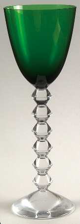 バカラ グラス ベガ ラインワイングラス エメラルドグリーン - アンティーク ヴィンテージの高級クリスタル 陶磁器｜グラスクラシック