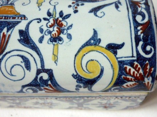アンティーク 陶器 宝箱 ジュエリーボックス 18世紀 フランス 希少品 