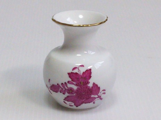 ヘレンド 花瓶□アポニー ピンク フラワーベース 一輪挿し 小 HEREND 1