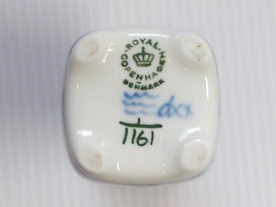 美品☆ロイヤルコペンハーゲン ブルーフルーテッド フルレース 一輪挿し 花瓶 ブルーフルーテッド フルレース ベース 11.5cm|ロイヤル