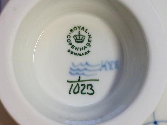 新品未使用　ロイヤルコペンハーゲン ブルーフルーテッド　フルレース　脚付きボウル ロイヤルコペンハーゲン ボウル□ブルーフルーテッド フルレース