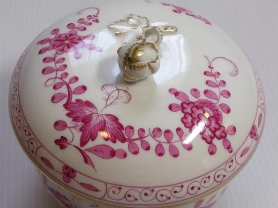 マイセン　フローラ　シュガーポット マイセンフローラシュガーポット