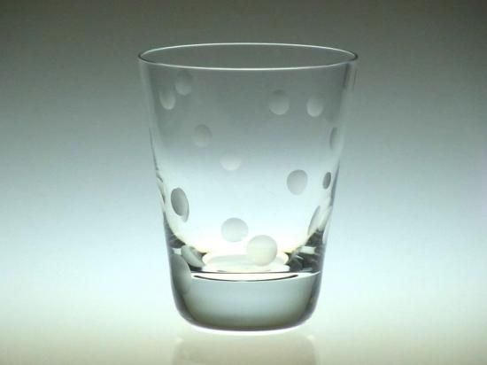 【未使用品】Baccarat バカラ クラウン ロックグラス 大ペア 水玉