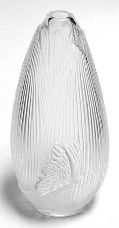 ラリック 花瓶 クールドゥフルール Coeur De Fleur フラワーベース 一輪挿し ハート 蝶 バタフライ アンティーク ヴィンテージの高級クリスタル 陶磁器 グラスクラシック