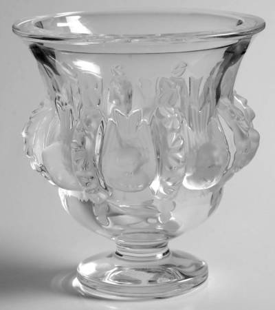 ラリック 花瓶 ダンピエール Dampierre フラワーベース 一輪挿し ツバメ ワイン クリスタル - アンティーク ヴィンテージの高級クリスタル  陶磁器｜グラスクラシック